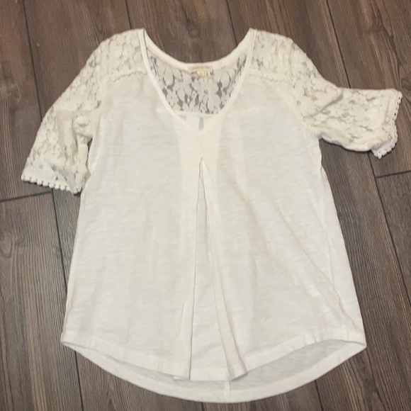 Meadow Rue Flocked Lace T-top Size XS - Picture 1 of 4
